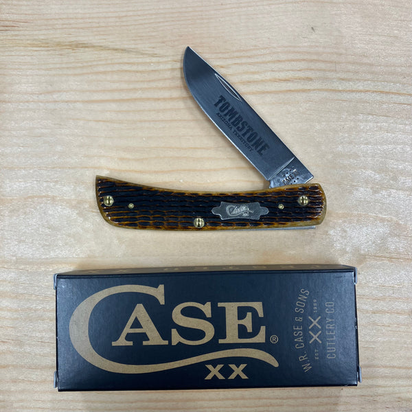 Case Rogers Corn Cob Jig Antique Bone Sod Buster Jr® Knife