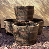 1/2 Bourbon Whiskey Barrel Planter